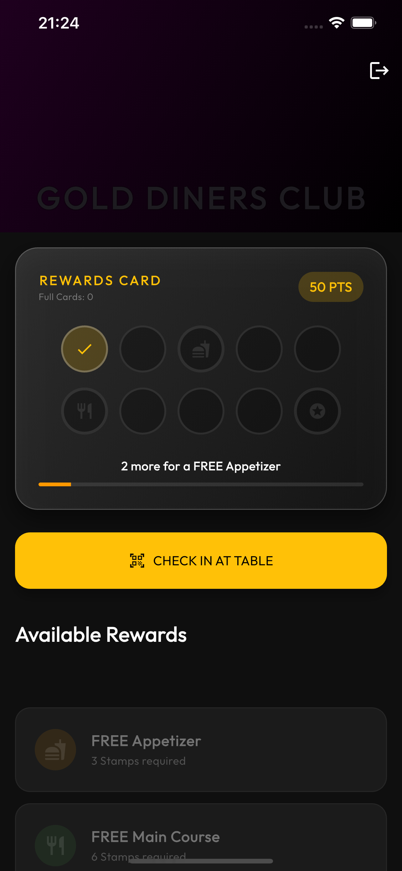 Customer Loyalty Card